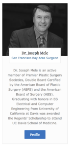 My profile is featured on the American Institute of Plastic Surgeon's home page. Click the blue profile box to visit the full profile on their site.