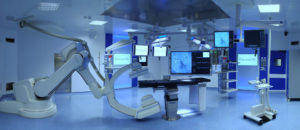 Operating room for cardiovascular surgery at Gemelli Hospital in Rome. This operating room is specialized, very expensive and excessive for Breast Augmentation.