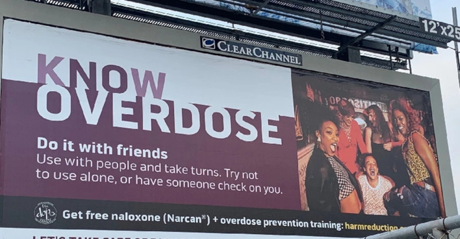 Know Overdose Billboard in San Francisco